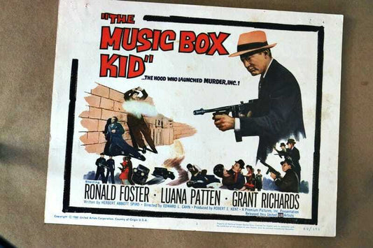 ORIGINAL LOBBY CARD - MUSIC BOX KID - 1960 - key #1 card