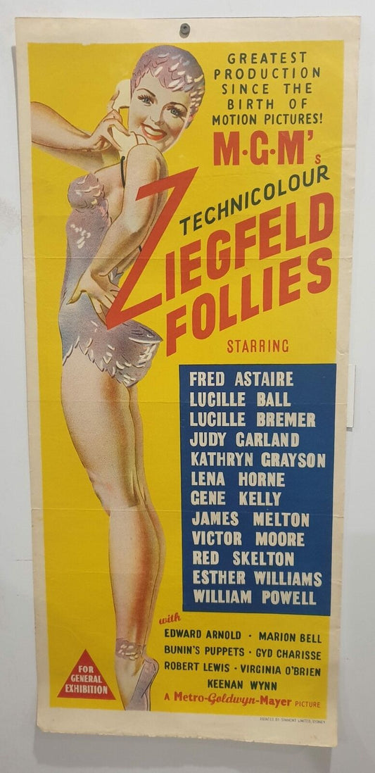 ORIGINAL DAYBILL MOVIE POSTER - ZIEGFELD FOLLIES