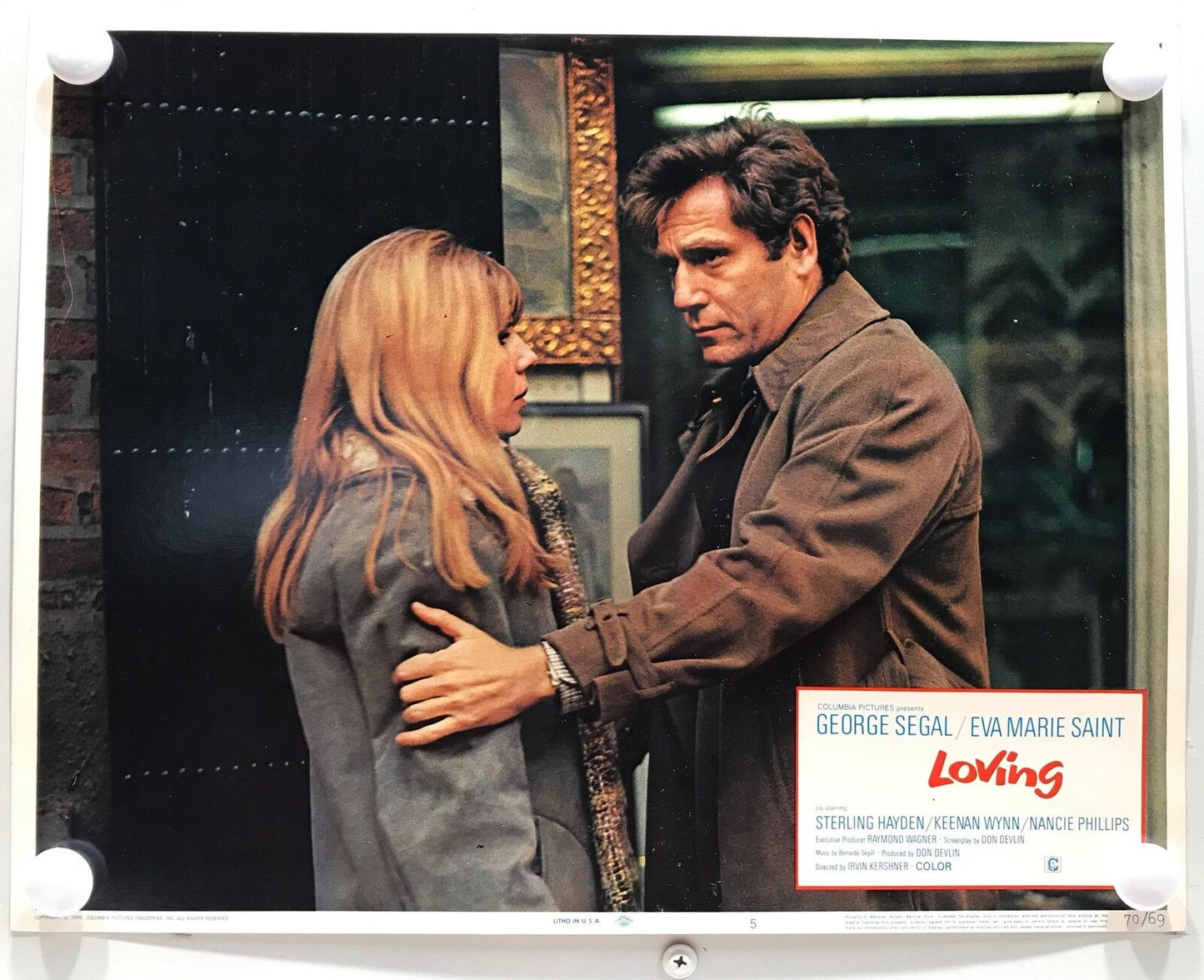 ORIGINAL LOBBY CARDS - LOVING - 1970 - set of 8