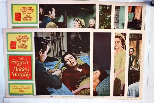 ORIGINAL LOBBY CARDS - THE SEARCH FOR BRIDEY MURPHY - 1956 - set of 8