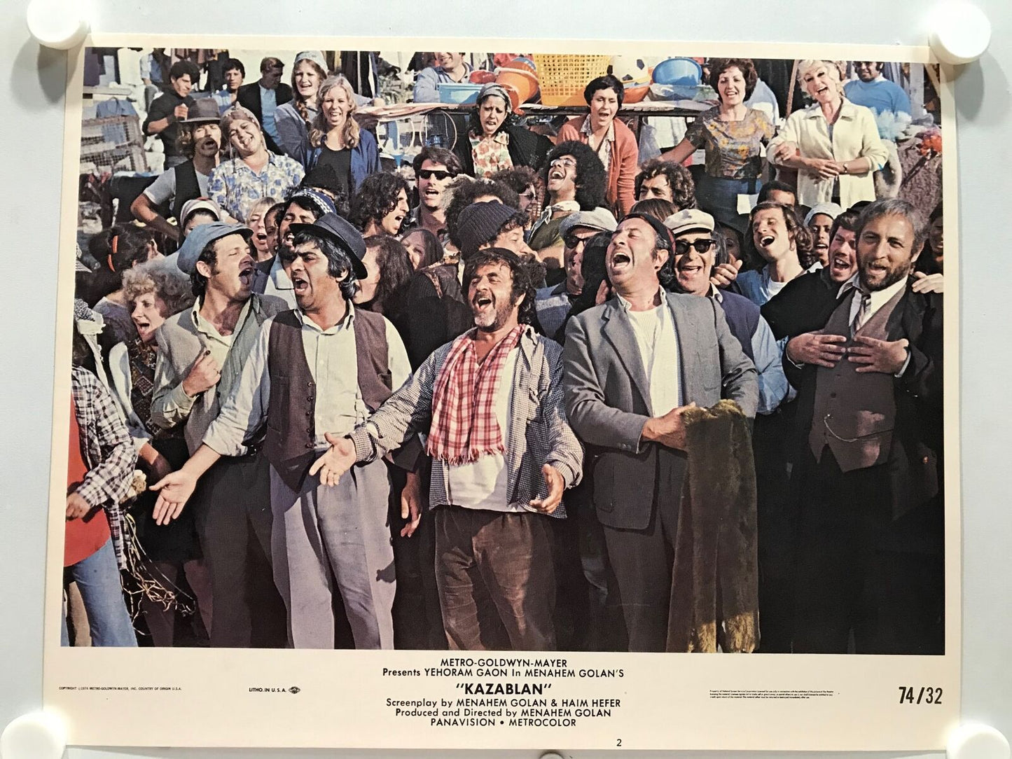 ORIGINAL LOBBY CARDS - KAZABLAN - 1974 - set of 8