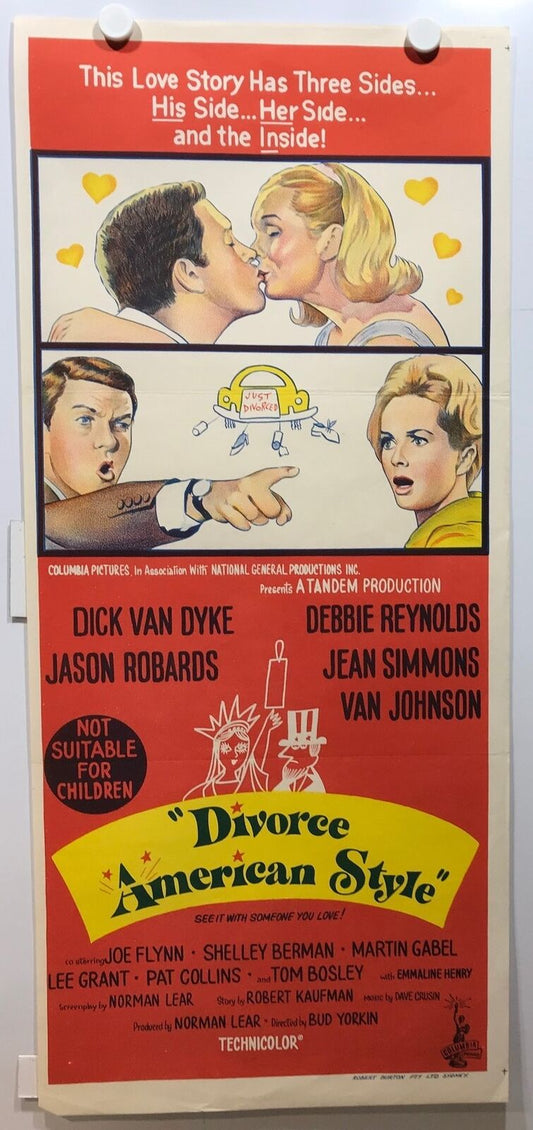 ORIGINAL DAYBILL MOVIE POSTER - DIVORCE AMERICAN STYLE