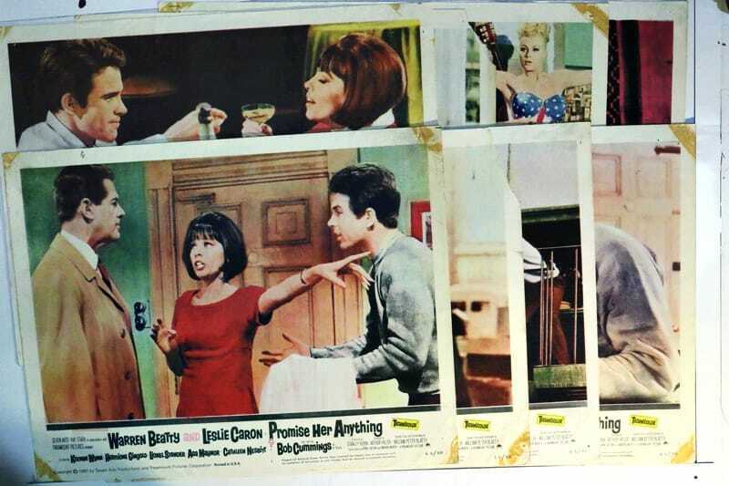 ORIGINAL LOBBY CARDS - PROMISE HER ANYTHING - 1966 - set of 8