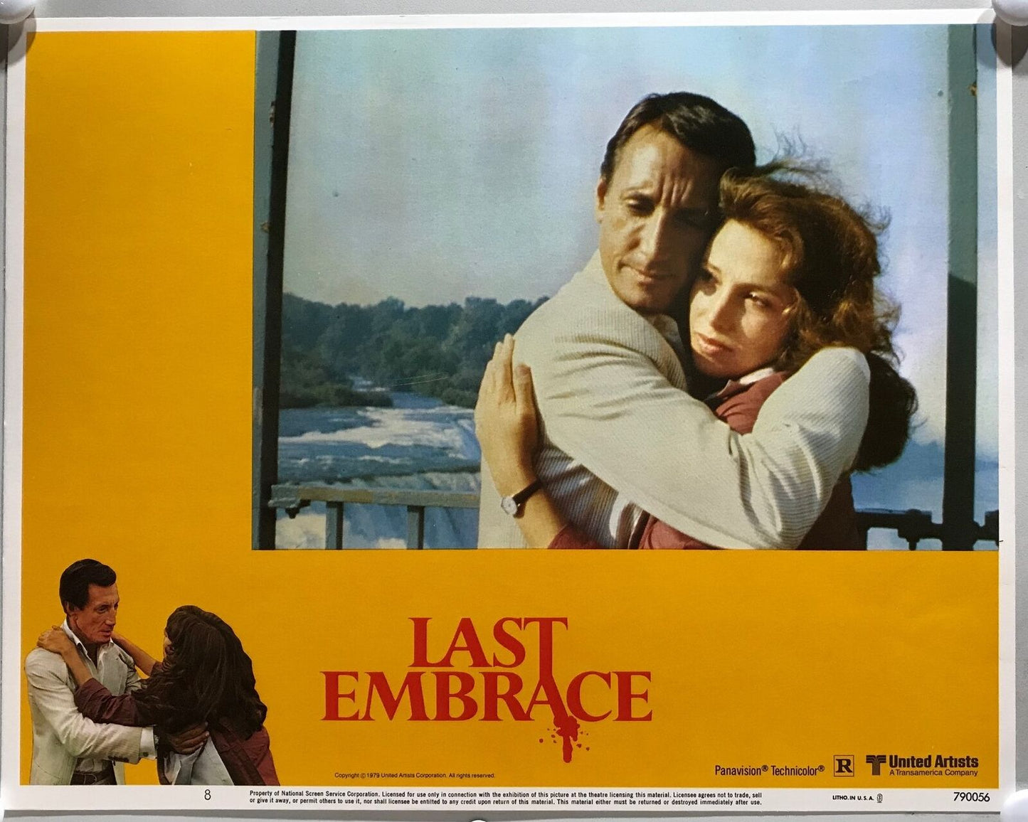 ORIGINAL LOBBY CARDS - LAST EMBRACE - 1979 - set of 8