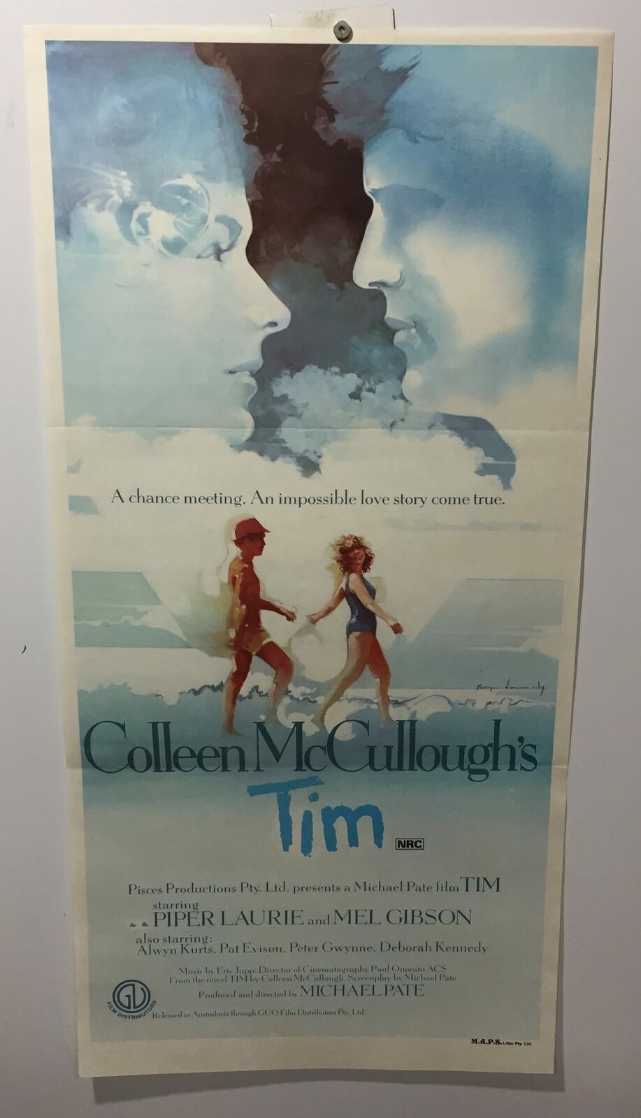 ORIGINAL DAYBILL MOVIE POSTER - TIM - 1979 - AUSTRALIAN