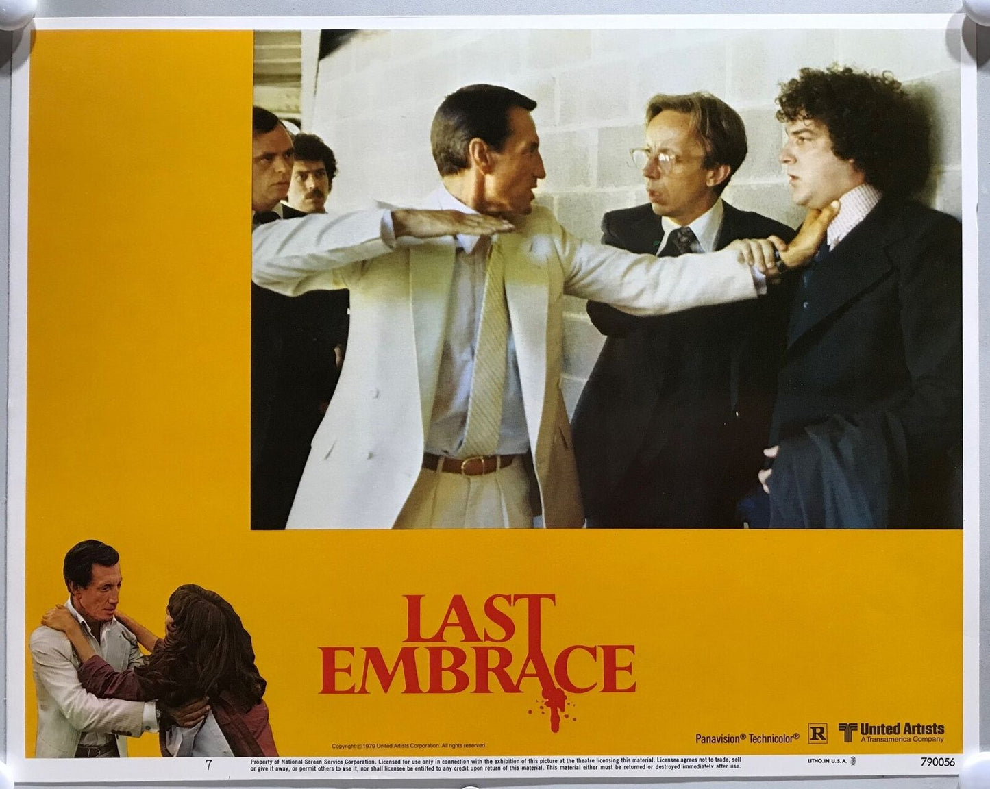 ORIGINAL LOBBY CARDS - LAST EMBRACE - 1979 - set of 8