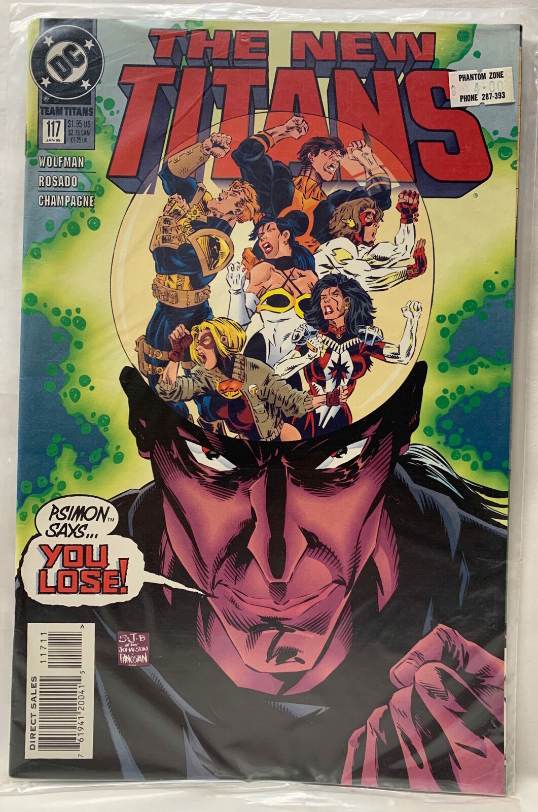 COMIC BOOK - THE NEW TEEN TITANS #117