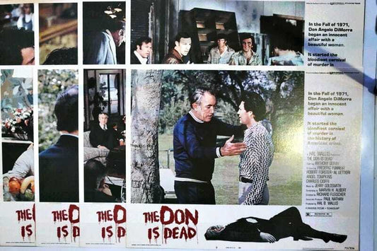 ORIGINAL LOBBY CARDS - THE DON IS DEAD - 1973 - set of 8