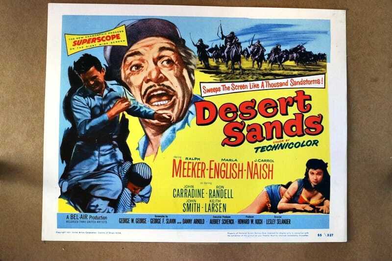 ORIGINAL LOBBY CARD - DESERT SANDS - 1955 - title card