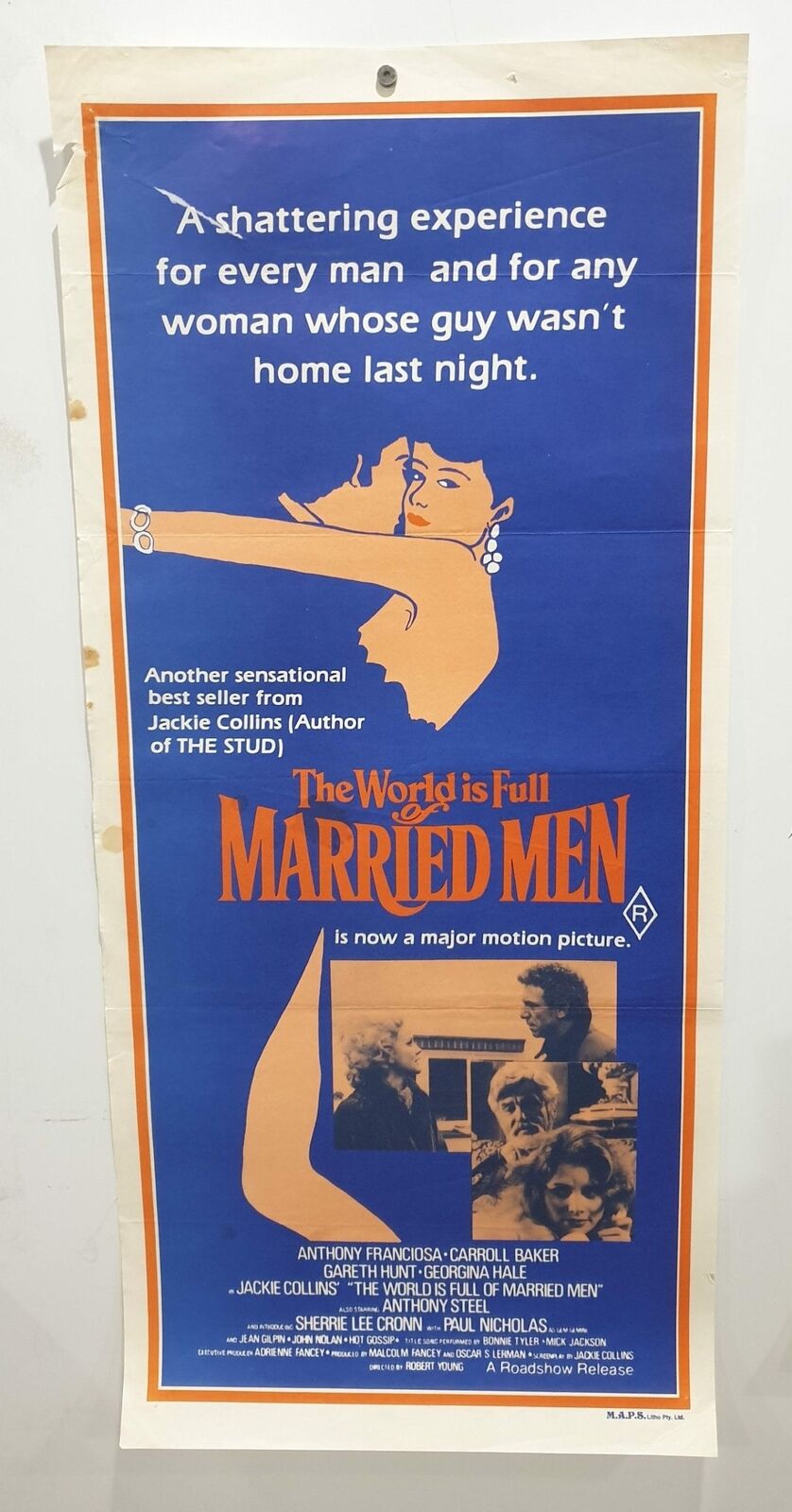 ORIGINAL DAYBILL MOVIE POSTER - THE WORLD IS FULL MARRIED MEN - 1979