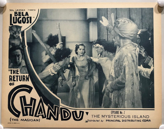 ORIGINAL SERIAL LOBBY CARD - THE RETURN OF CHANDU (b) - 1934 - Ch 7 "The Myst...