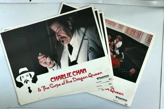 ORIGINAL LOBBY CARDS - CHARLIE CHAN AND THE CURSE OF THE DRAGON QUEEN - 1981-set 8