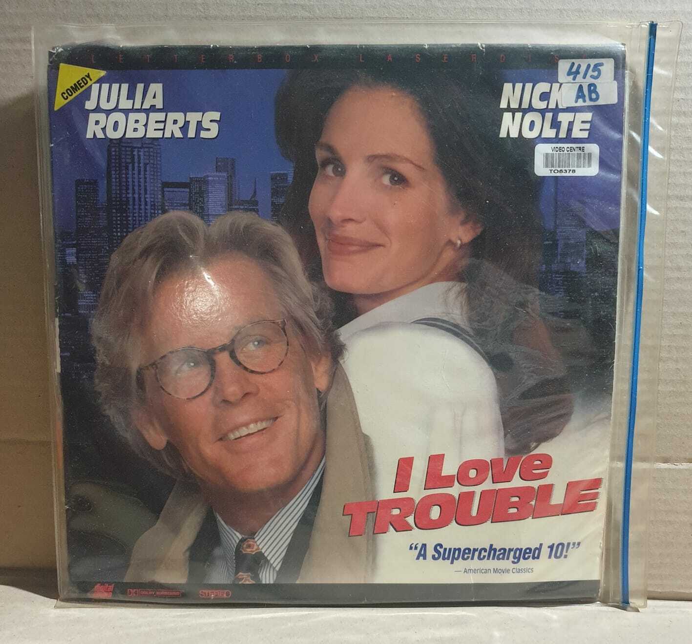 LASERDISC MOVIE - I LOVE TROUBLE - Julia Roberts, Nick Nolte