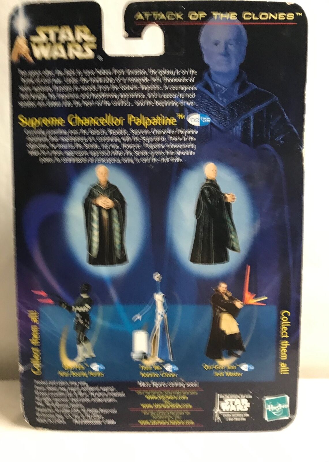 STAR WARS - HASBRO - AOTC - SUPREME CHANCELLOR PALPATINE