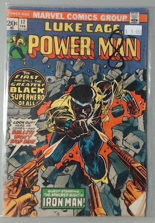 COMIC BOOK LUKE CAGE POWER MAN #17 MARVEL IRON MAN