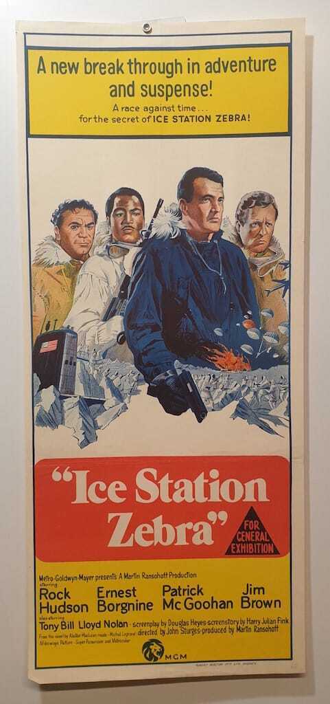 ORIGINAL DAYBILL MOVIE POSTER - ICE STATION ZEBRA