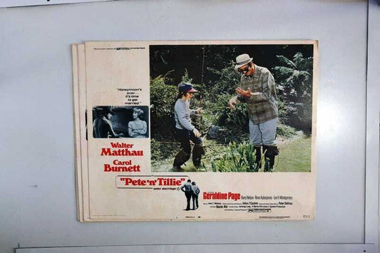 ORIGINAL LOBBY CARDS - PETE 'N' TILLIE - 1973 - set of 8