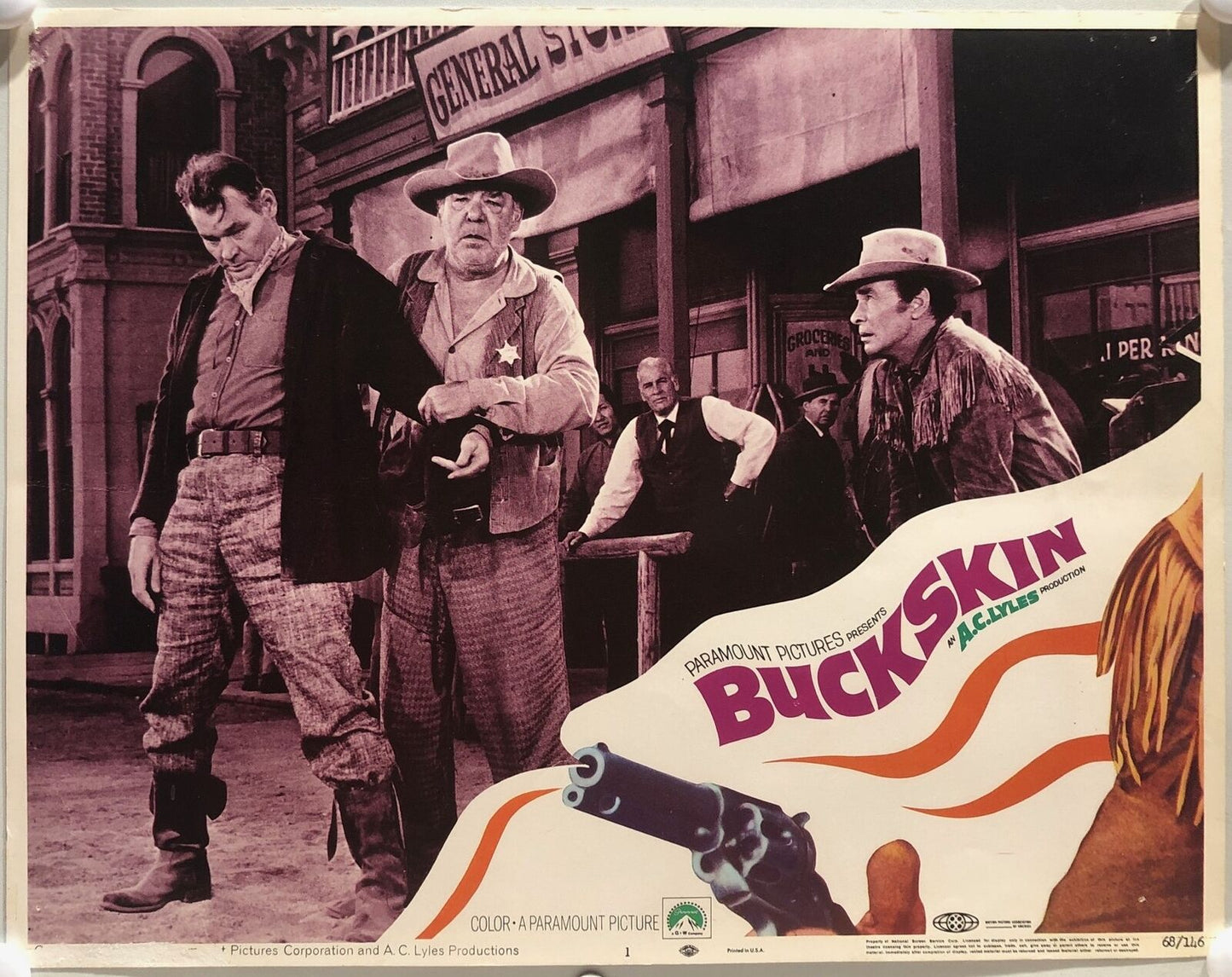 ORIGINAL LOBBY CARDS - BUCKSKIN - 1968 - set of 8