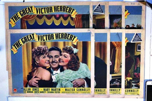 ORIGINAL LOBBY CARDS - THE GREAT VICTOR HERBERT - 1939 - set of 8