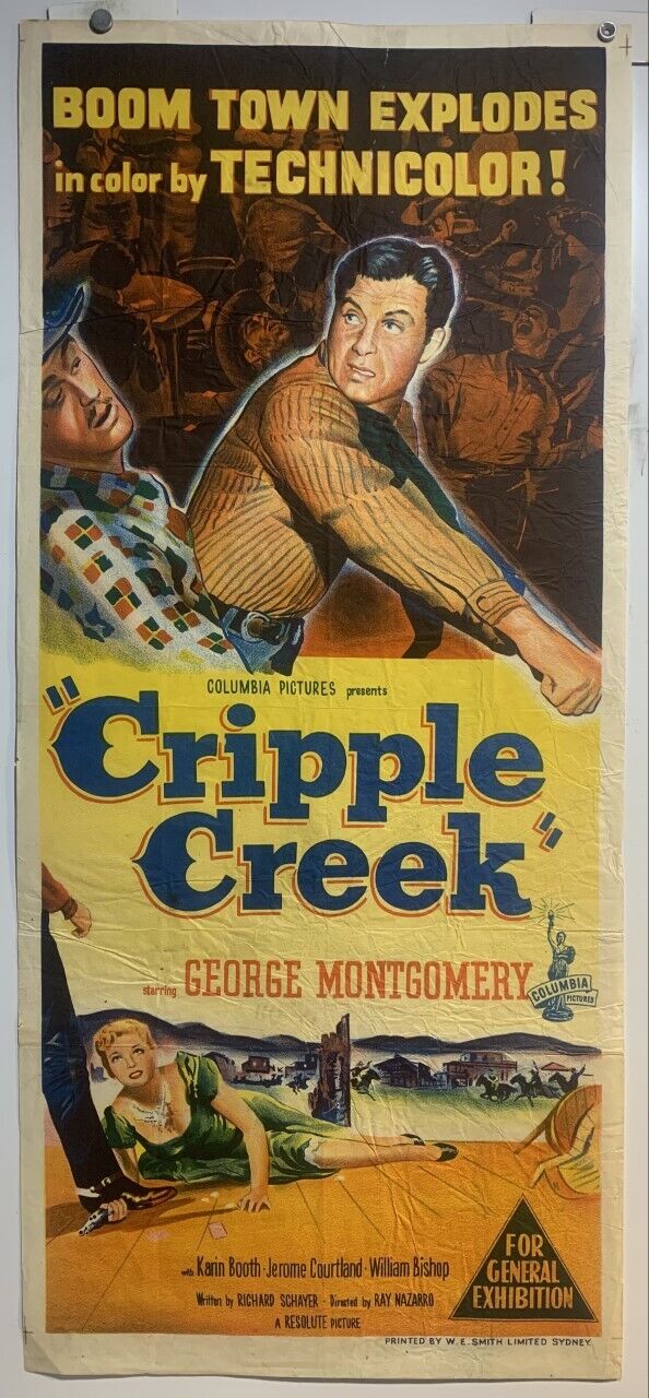 ORIGINAL DAYBILL MOVIE POSTER - CRIPPLE CREEK