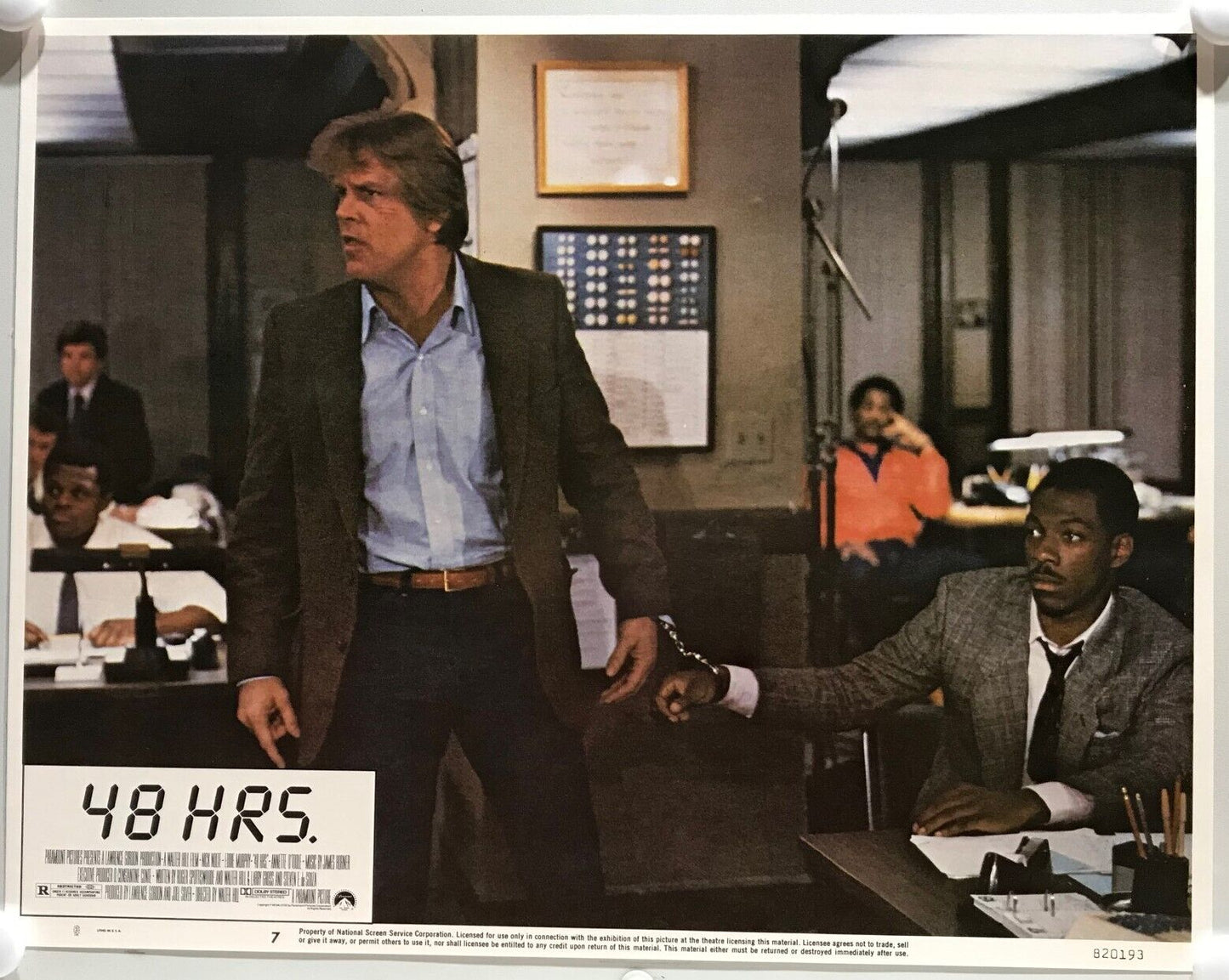 ORIGINAL LOBBY CARDS - 48 HOURS - 1982 - set of 8 -  Eddie Murphy, Nick Nolte...