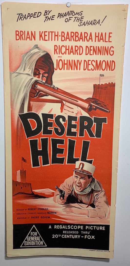 ORIGINAL DAYBILL MOVIE POSTER - DESERT HELL