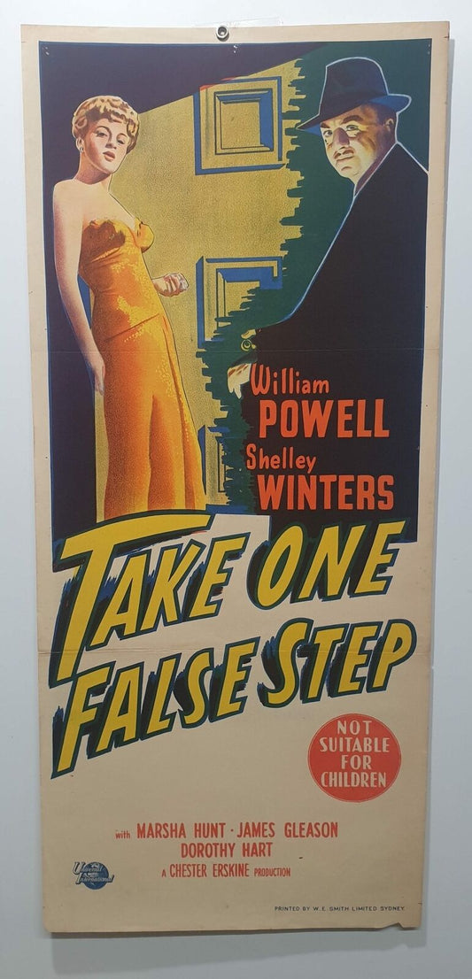 ORIGINAL DAYBILL MOVIE POSTER - TAKE ONE FALSE STEP