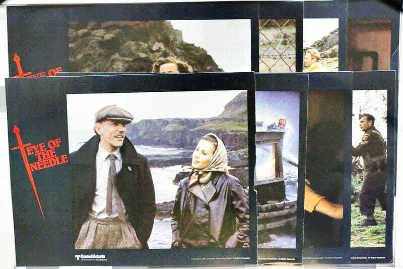 ORIGINAL LOBBY CARDS - EYE OF THE NEEDLE - 1981 - set of 8