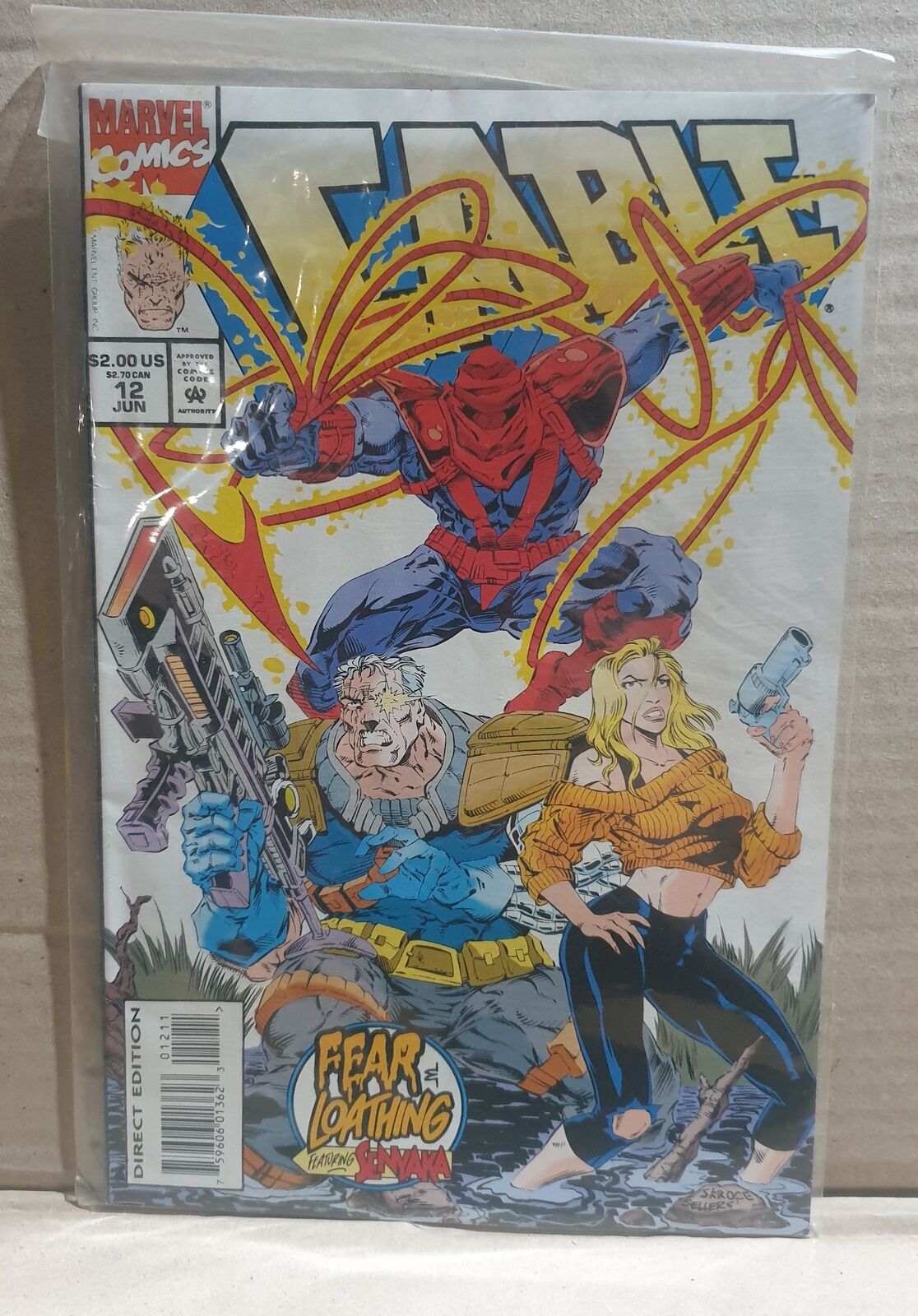 COMIC BOOK - MARVEL CABLE #12 FEAR LOATHING