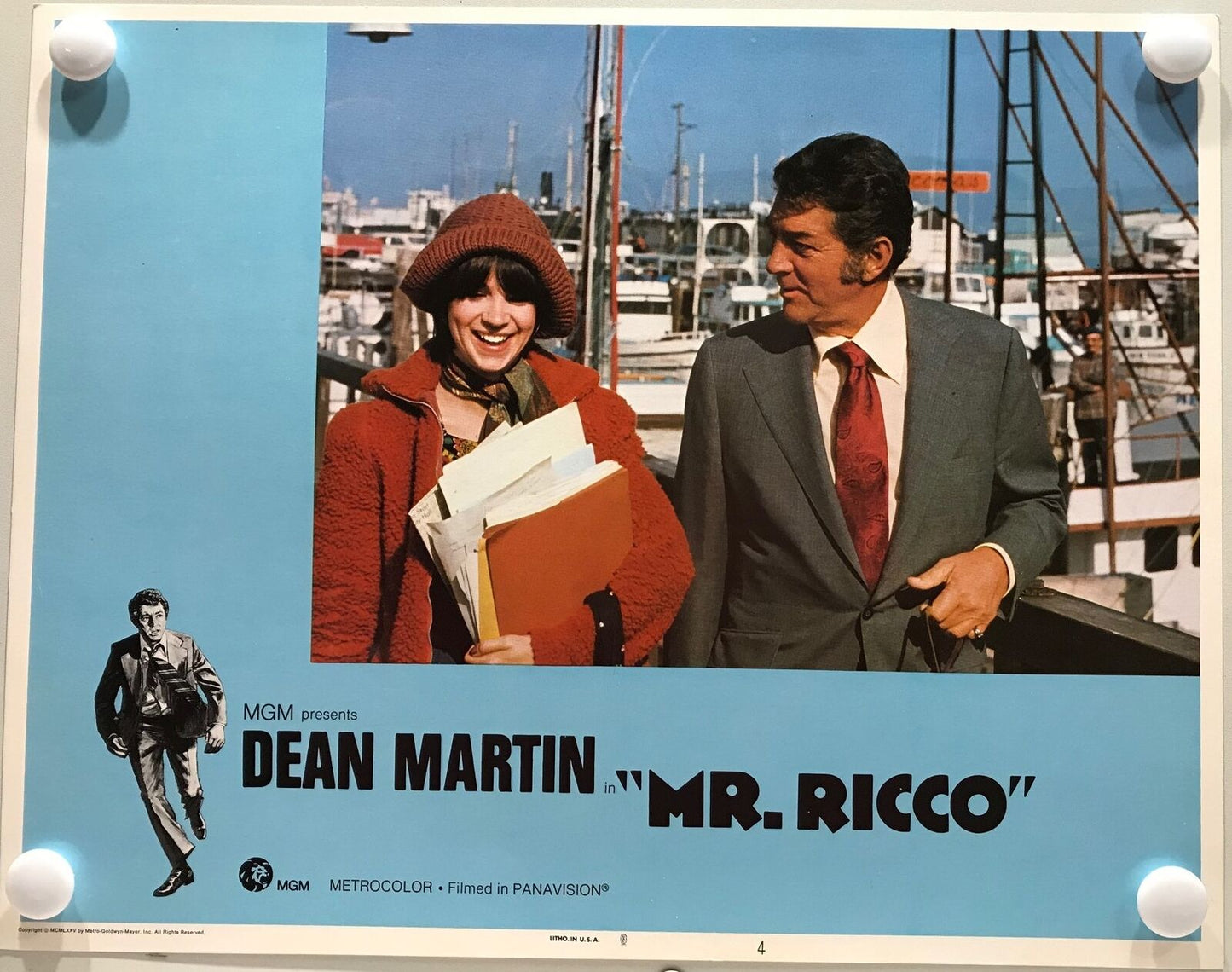 ORIGINAL LOBBY CARDS - MR. RICCO - 1975 - set of 8