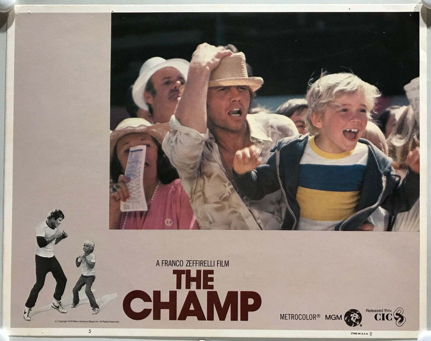 ORIGINAL LOBBY CARDS - THE CHAMP - 1979 - set of 8