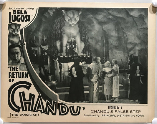 ORIGINAL SERIAL LOBBY CARD - THE RETURN OF CHANDU (b) - 1934 - Ch 6 "Chandu's...