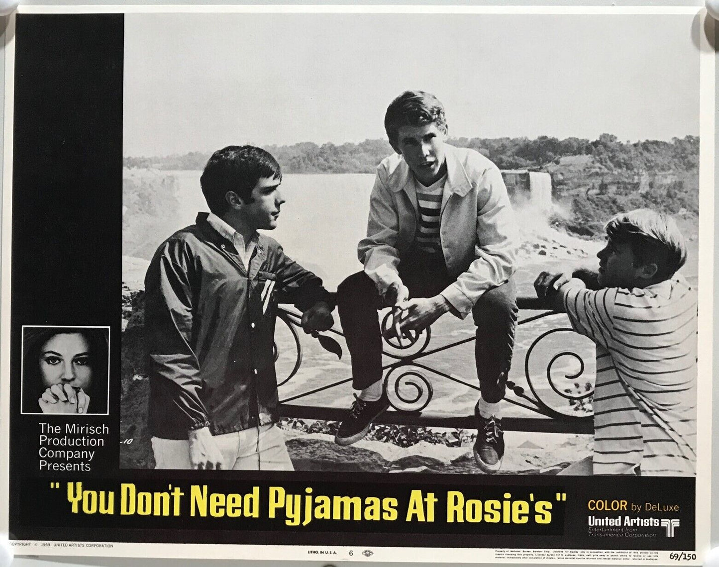 ORIGINAL LOBBY CARDS - YOU DON'T NEED PYJAMAS AT ROSIE'S - 1969 - set of 8