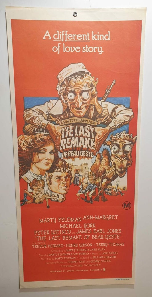 ORIGINAL DAYBILL MOVIE POSTER - THE LAST REMAKE OF BEAU GESTE - 1977