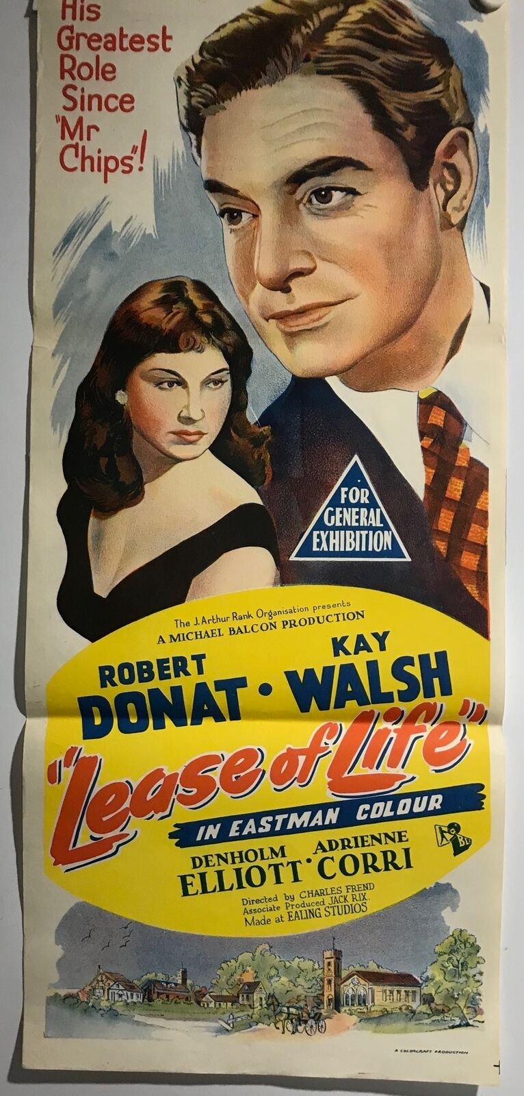 ORIGINAL DAYBILL MOVIE POSTER - LEASE OF LIFE