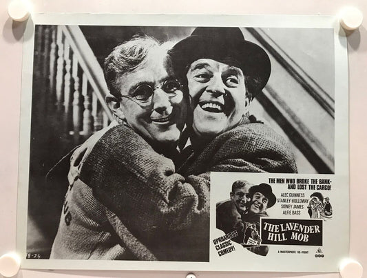 ORIGINAL LOBBY CARDS - THE LAVENDER HILL MOB - 1951 - re-print - set of 8