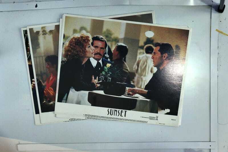 ORIGINAL LOBBY CARDS - SUNSET - 1988 - set of 8