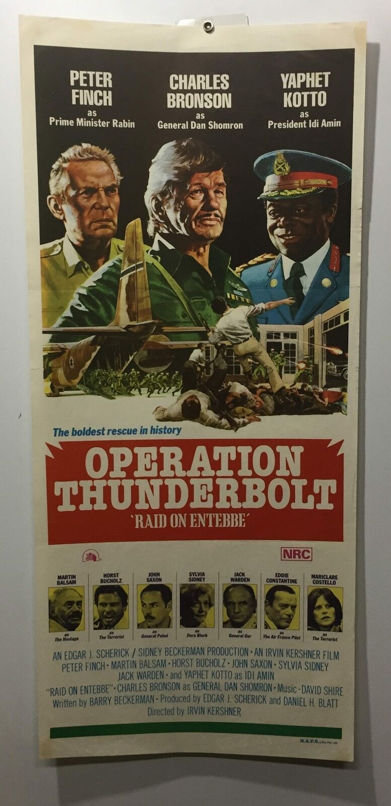 ORIGINAL DAYBILL MOVIE POSTER - OPERATION THUNDERBOLT