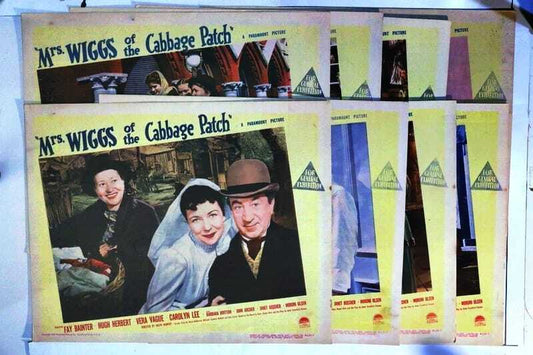 ORIGINAL LOBBY CARDS - MRS. WIGGS OF THE CABBAGE PATCH - 1942 - set of 8