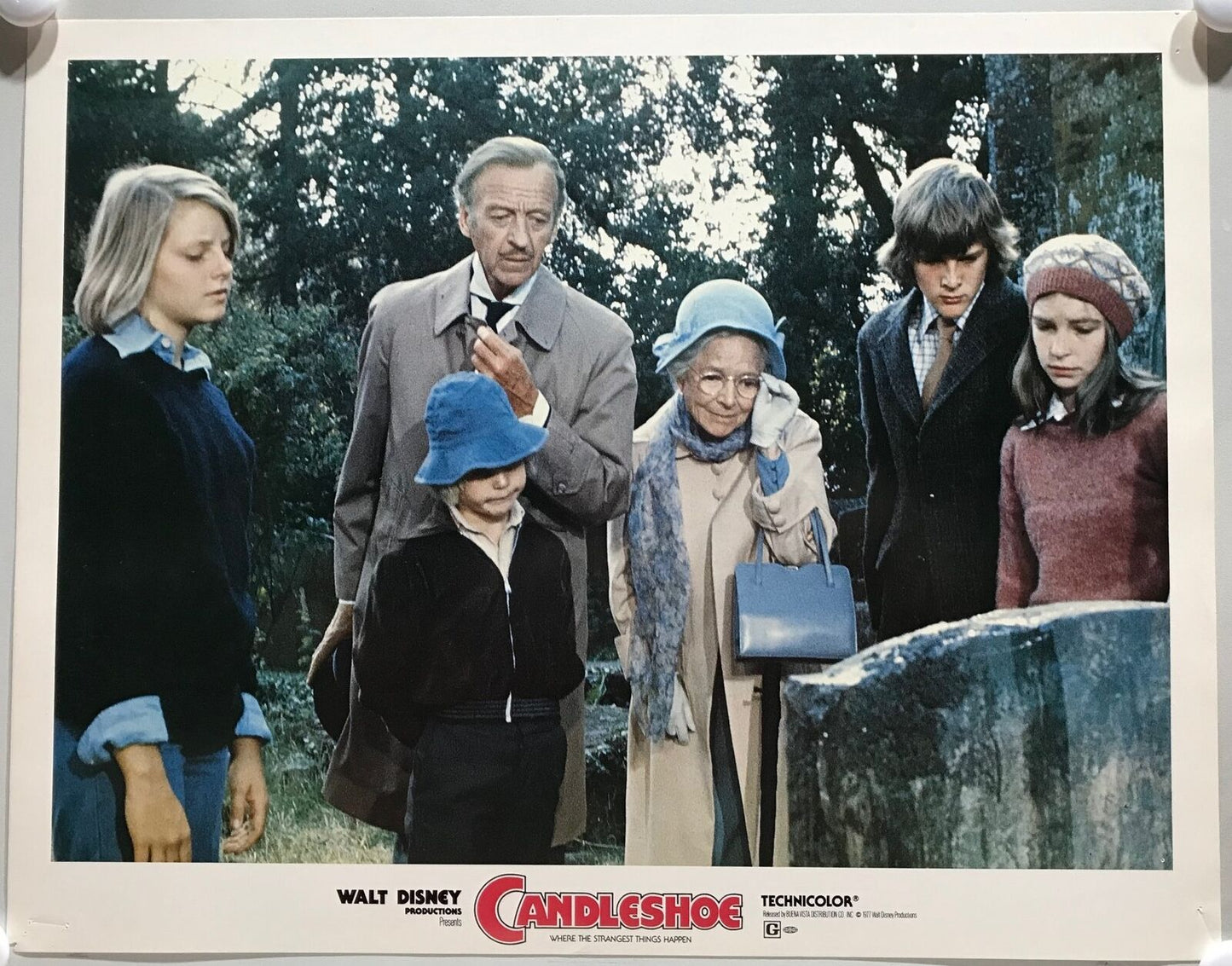 ORIGINAL LOBBY CARDS - CANDLESHOE - 1977 - set of 8