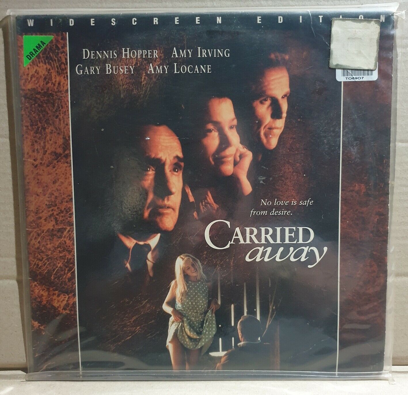 LASERDISC MOVIE - CARRIED AWAY - Dennis Hopper, Amy Irving, Gary Busey, Amy L...