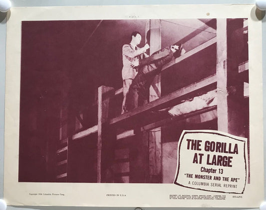 ORIGINAL SERIAL LOBBY CARD - THE MONSTER AND THE APE (c) - R1956 - Ch 13 "The...