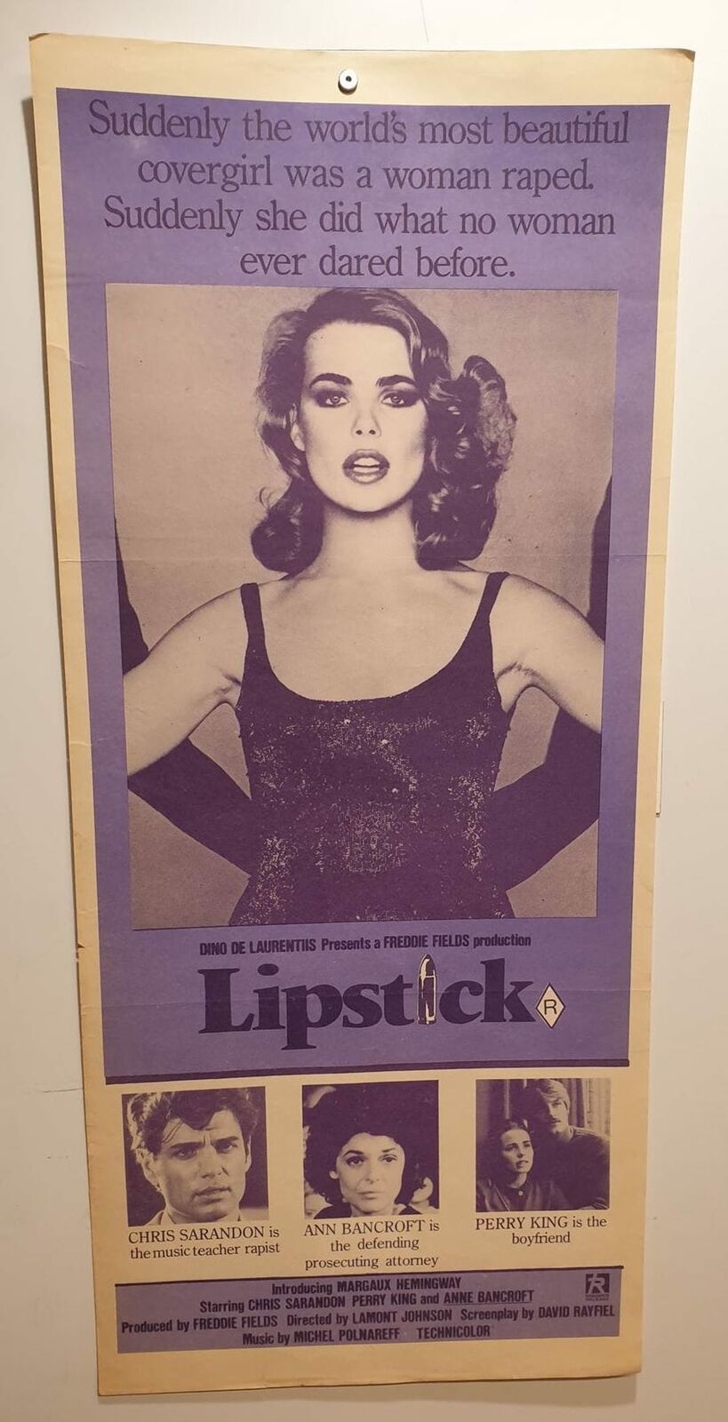 ORIGINAL DAYBILL MOVIE POSTER - LIPSTICK