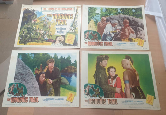 ORIGINAL LOBBY CARDS - THE IROQUOIS TRAIL - 1950 - set of 8