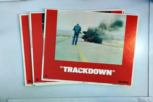 ORIGINAL LOBBY CARDS - TRACKDOWN - 1976 - set of 8