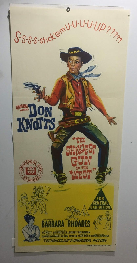 ORIGINAL DAYBILL MOVIE POSTER - THE SHAKIEST GUN IN THE WEST