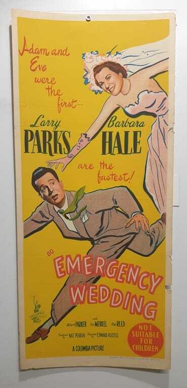 ORIGINAL DAYBILL MOVIE POSTER - EMERGENCY WEDDING