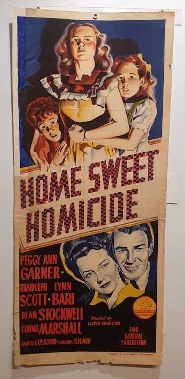 ORIGINAL DAYBILL MOVIE POSTER - HOME SWEET HOMICIDE