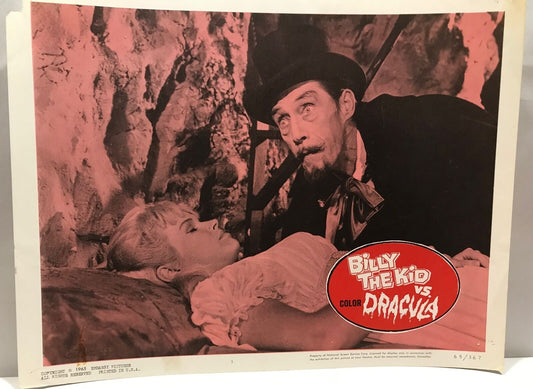 ORIGINAL LOBBY CARD - BILLY THE KID VS DRACULA - 1965 - card #3  (b)