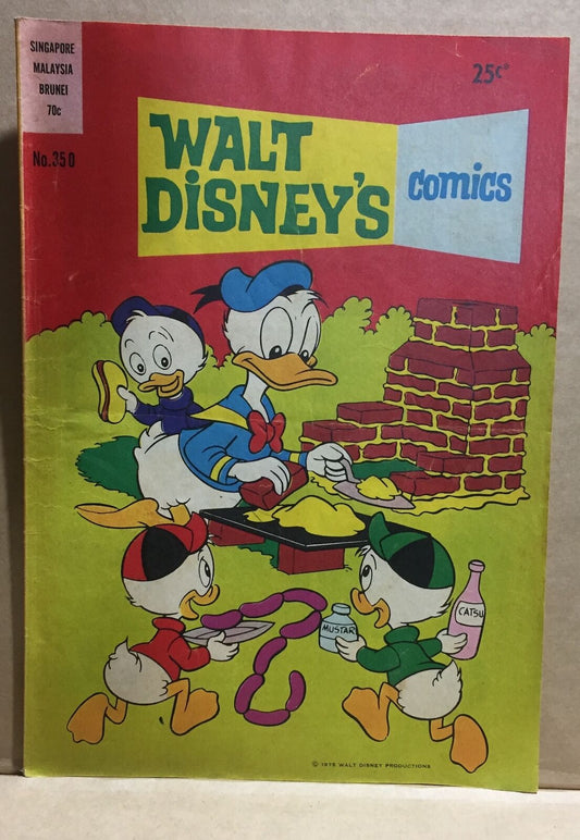 WALT DISNEY COMIC BOOK - DISNEY'S NO.350  australian